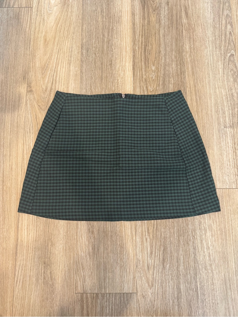 Urban Outfitters Green Plaid Mini Skirt